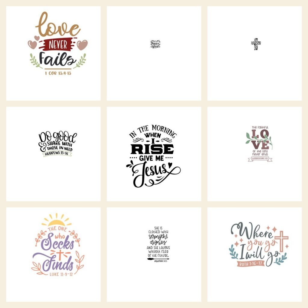 164 + Christian SVG Bundle β Faith-Based Crafting Designs | Digital Download | Gift Trendy | Christian Print