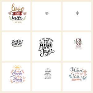 164 + Christian SVG Bundle β Faith-Based Crafting Designs | Digital Download | Gift Trendy | Christian Print
