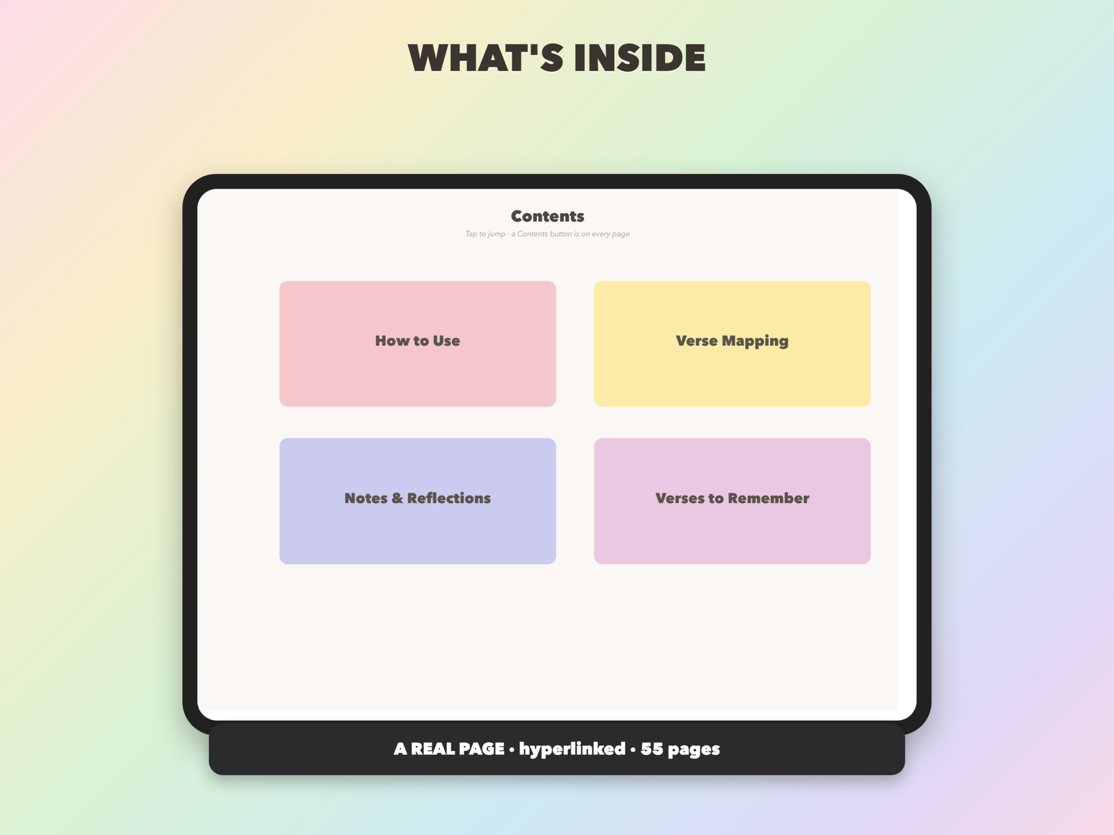 Verse Mapping Journal | Christian Digital Journal | Hyperlinked GoodNotes iPad | Faith Devotional - Image 5