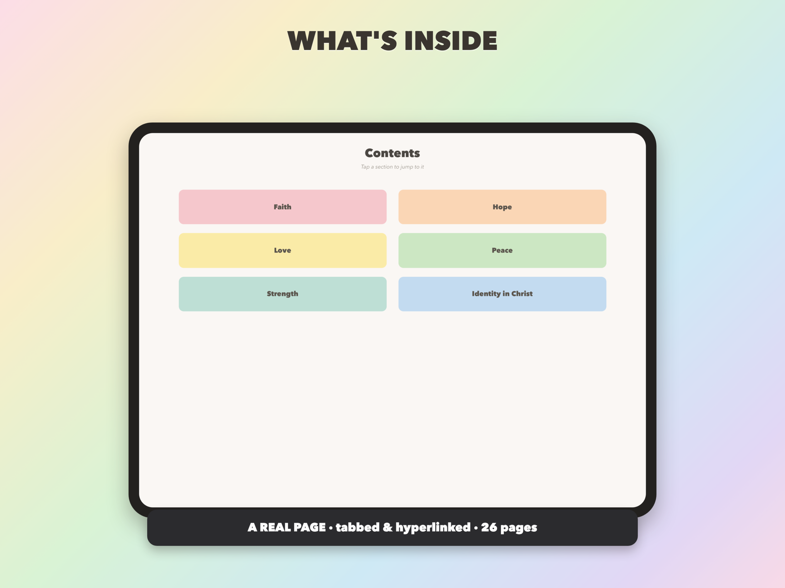 Scripture Writing Notebook | Christian Digital Notebook | Tabbed Hyperlinked GoodNotes iPad | Bible - Image 4