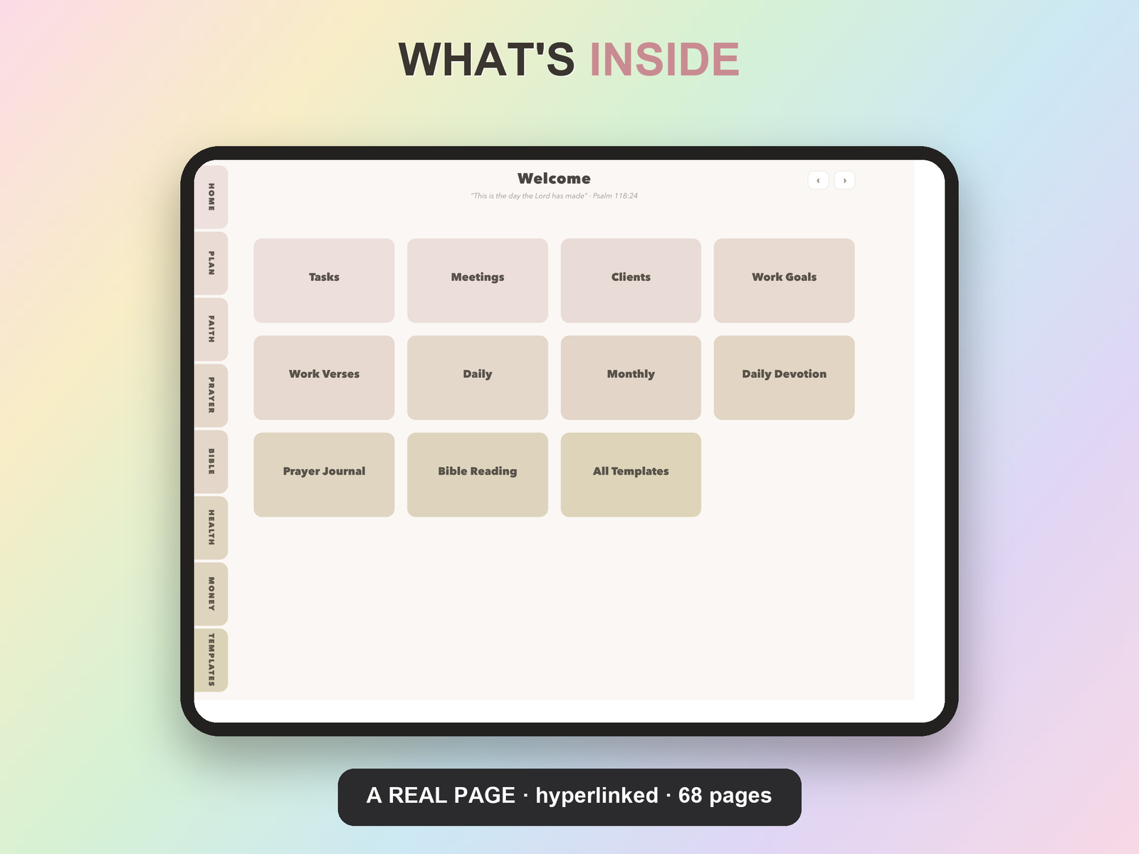 Christian Work Planner Undated | Christian Faith Planner GoodNotes iPad | Neutral Boho - Image 7