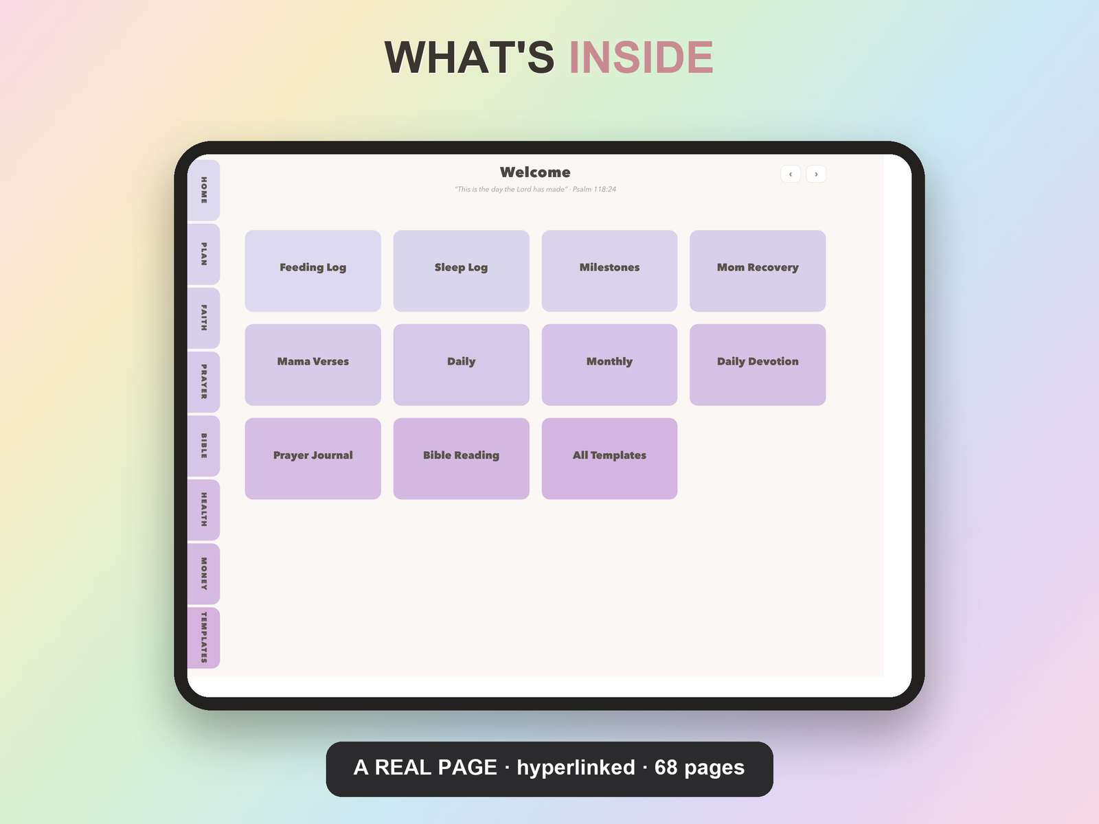 New Mom Postpartum Planner Undated | Christian Faith Planner GoodNotes iPad | Lavender - Image 7