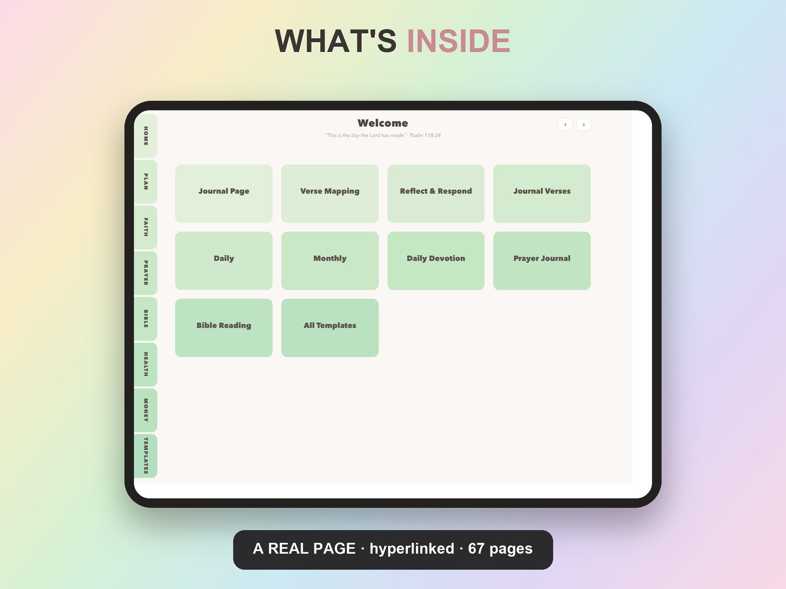Bible Journaling Planner Undated | Christian Faith Planner GoodNotes iPad | Sage Green - Image 7