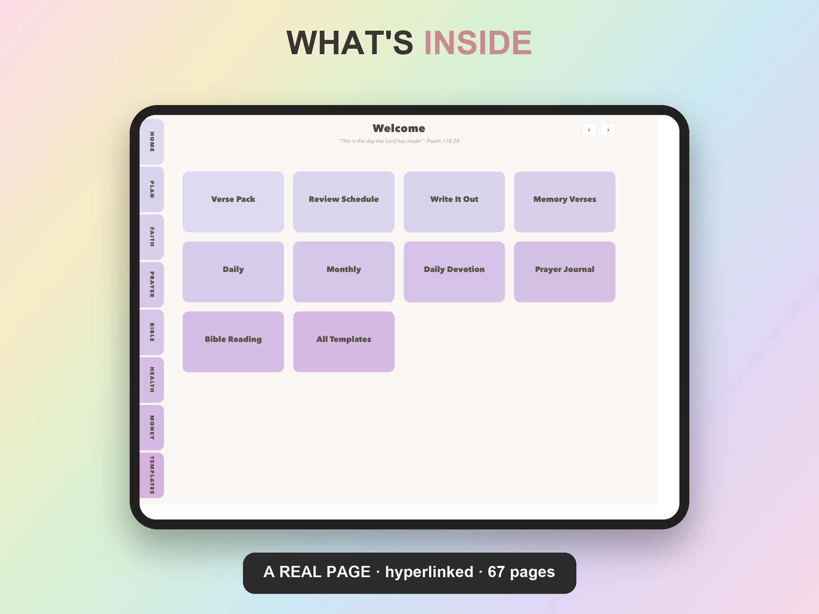 Scripture Memory Planner Undated | Christian Faith Planner GoodNotes iPad | Lavender - Image 7