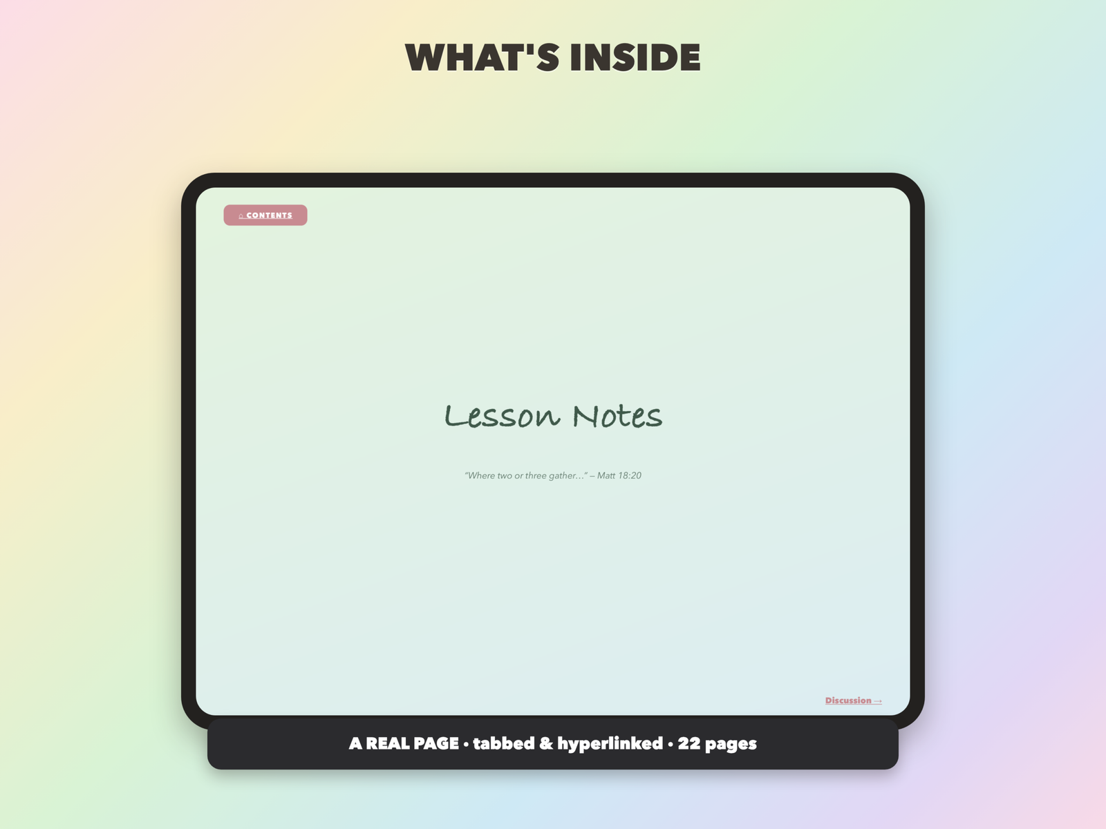 Small Group Notebook | Christian Digital Notebook | Tabbed Hyperlinked GoodNotes iPad | Bible - Image 5
