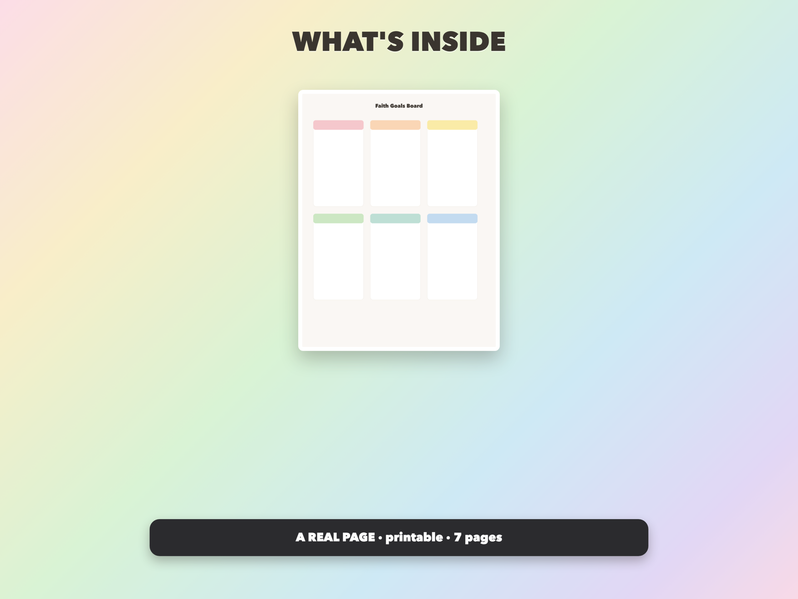 Christian Vision Board Kit | Christian Printable | Faith Digital Download | Bible | Instant Download - Image 5