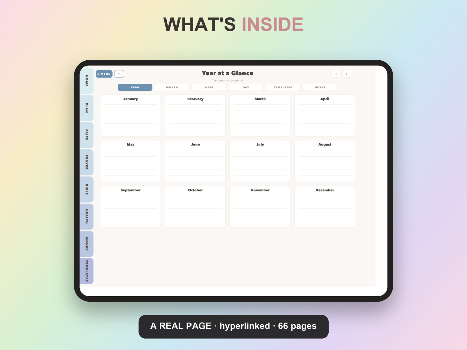 Stewardship Budget Planner Undated | Christian Faith Planner GoodNotes iPad | Dusty Blue - Image 8
