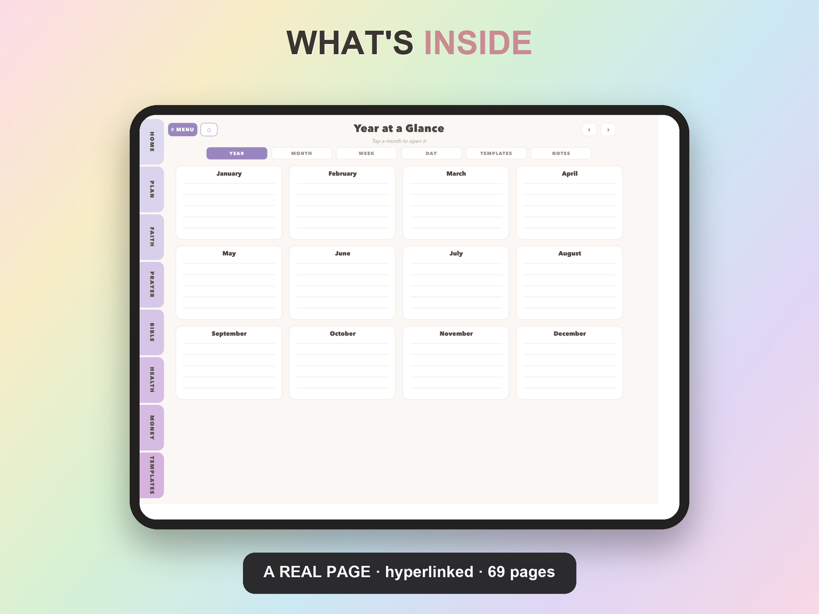 Worship Leader Planner Undated | Christian Faith Planner GoodNotes iPad | Lavender - Image 8