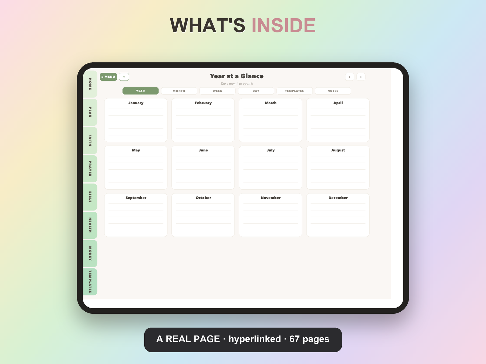 Bible Journaling Planner Undated | Christian Faith Planner GoodNotes iPad | Sage Green - Image 8