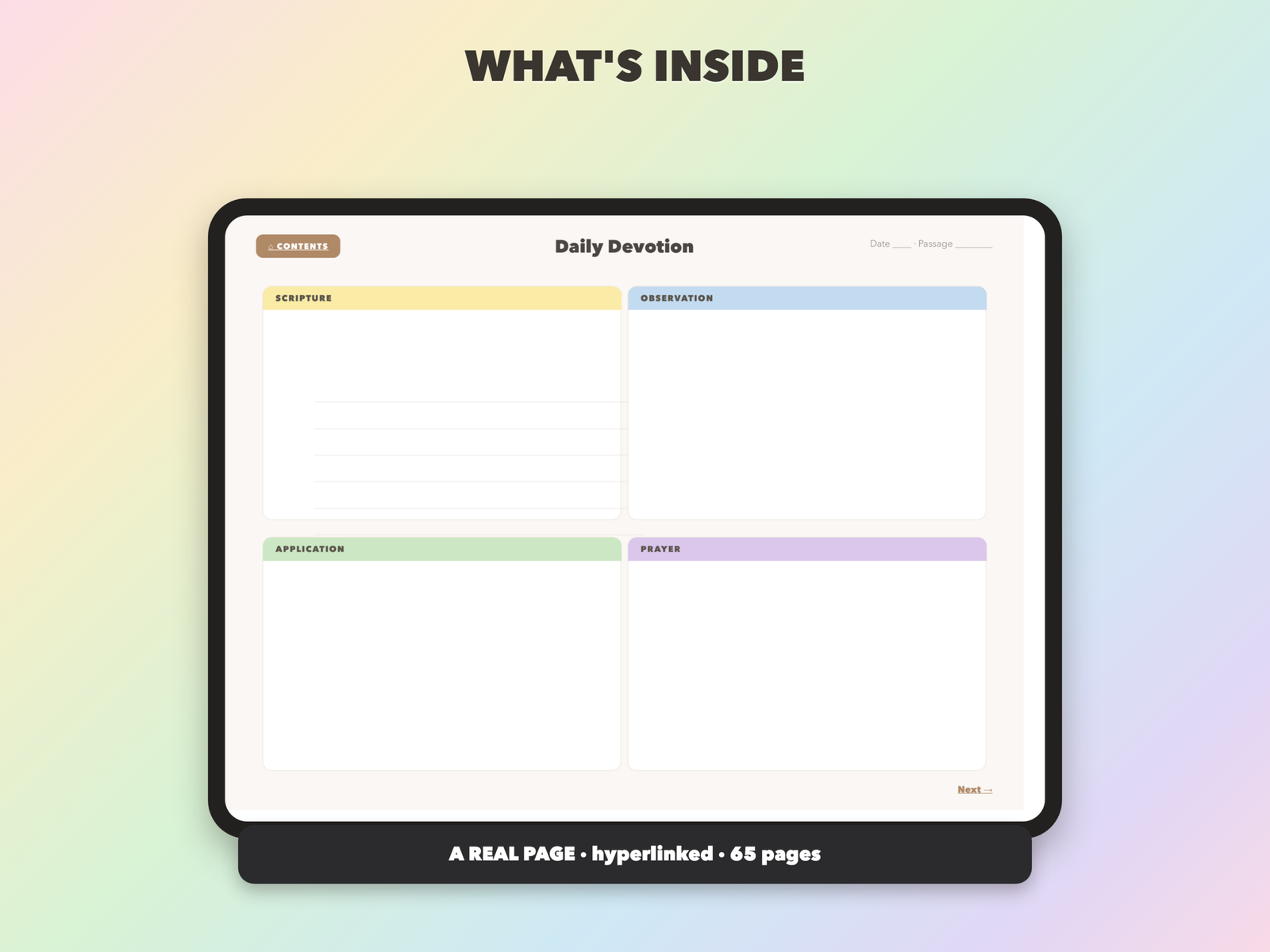 Daily Devotional Journal | Christian Digital Journal | Hyperlinked GoodNotes iPad | Faith Devotional - Image 7
