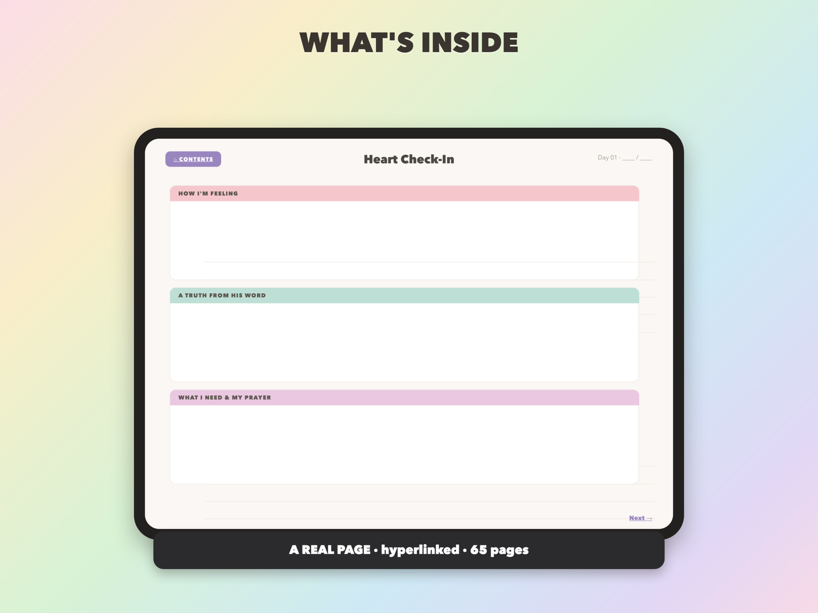 Faith & Mental Health Journal | Christian Digital Journal | Hyperlinked GoodNotes iPad | Faith Devotional - Image 7