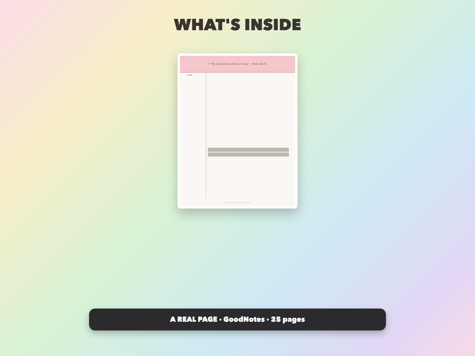 Scripture Note Paper | Christian Digital Note Paper | Scripture GoodNotes Notability | Bible Study - Image 6