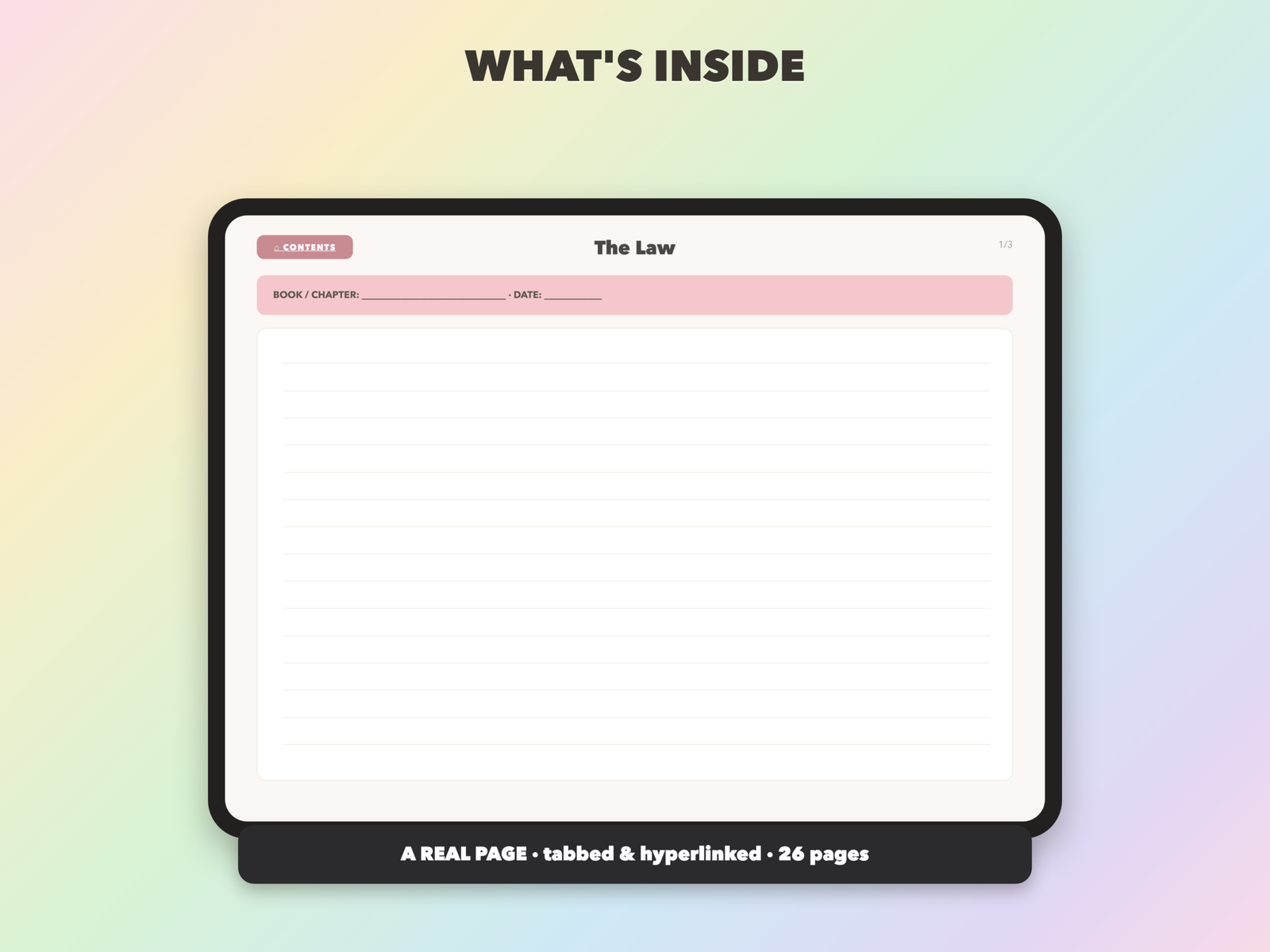 Bible Study Notebook | Christian Digital Notebook | Tabbed Hyperlinked GoodNotes iPad | Bible - Image 6