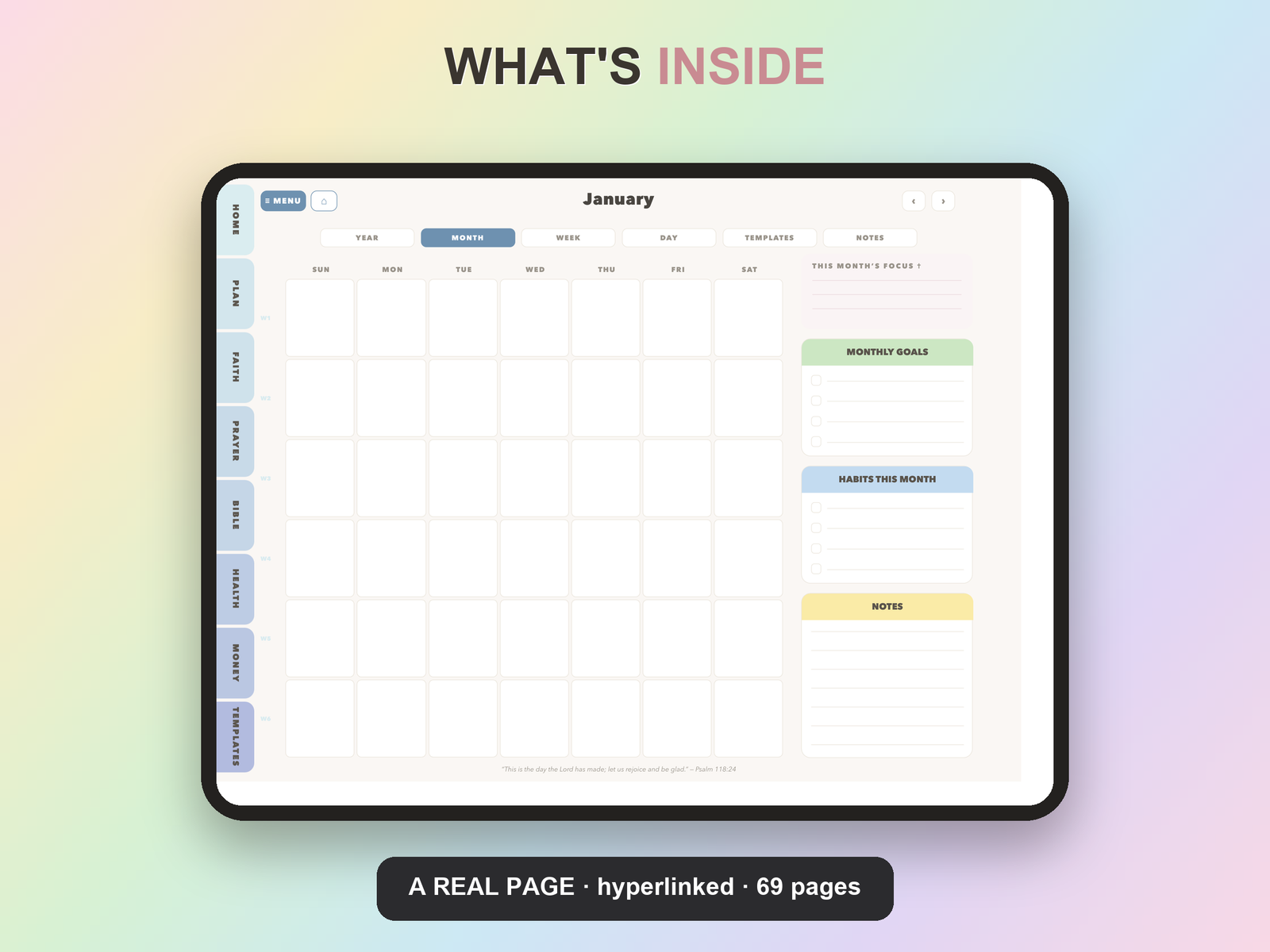 Small Group Leader Planner Undated | Christian Faith Planner GoodNotes iPad | Dusty Blue - Image 9