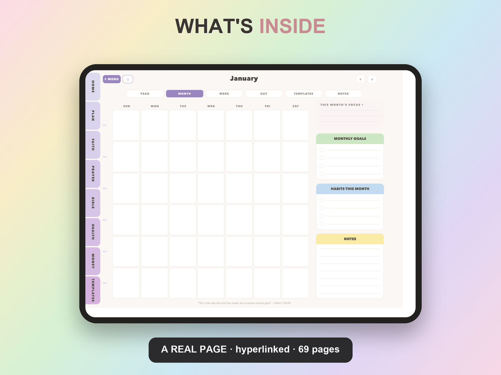 Worship Leader Planner Undated | Christian Faith Planner GoodNotes iPad | Lavender - Image 9