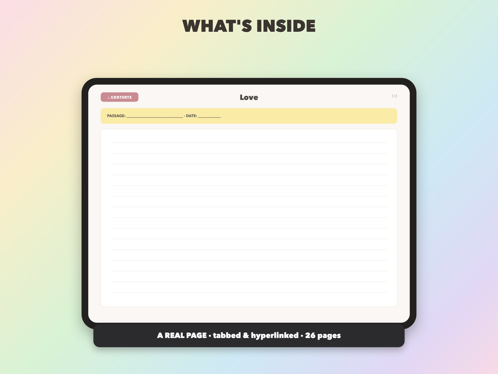 Scripture Writing Notebook | Christian Digital Notebook | Tabbed Hyperlinked GoodNotes iPad | Bible - Image 7