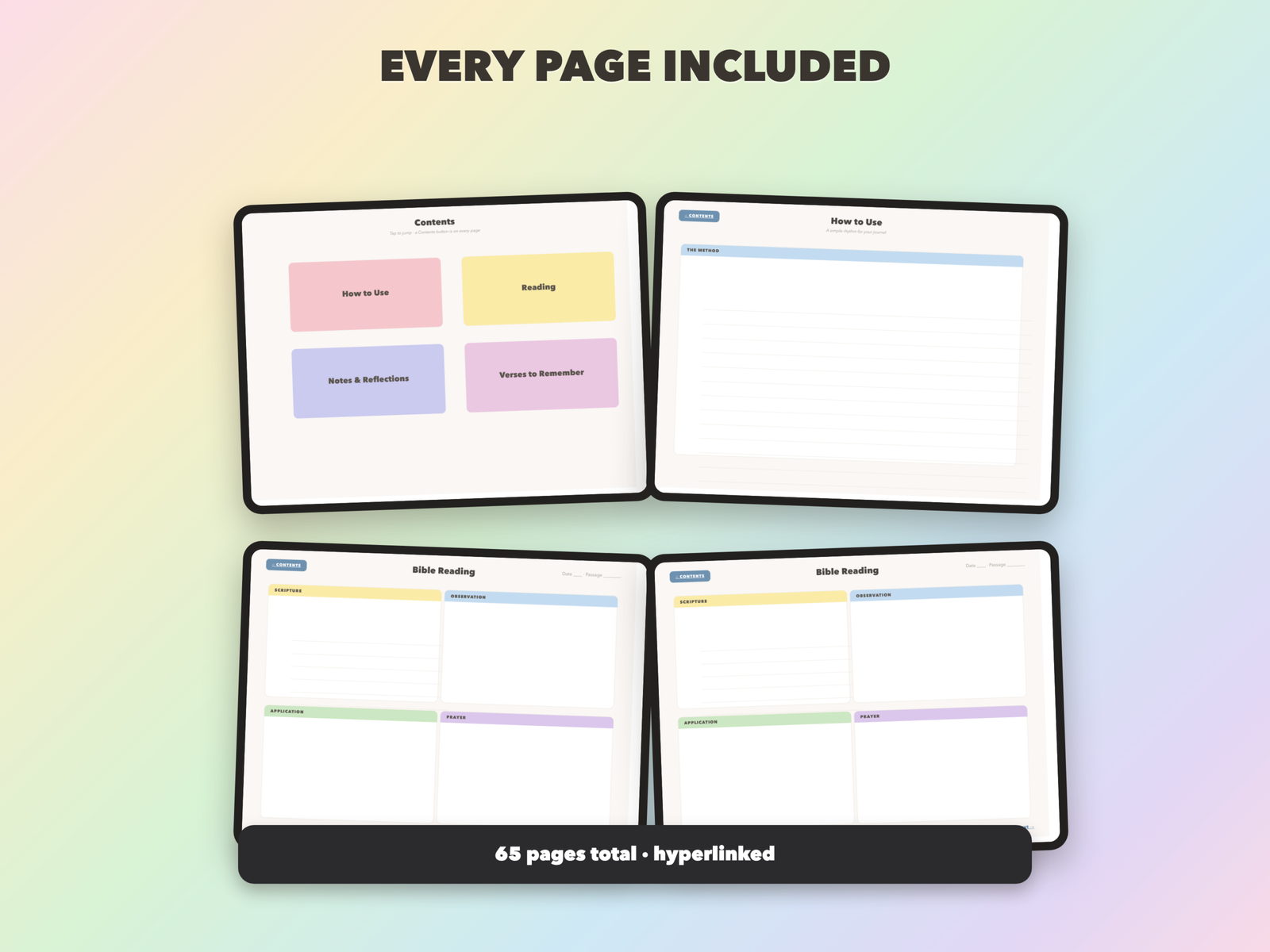 Bible Reading Journal | Christian Digital Journal | Hyperlinked GoodNotes iPad | Faith Devotional - Image 9