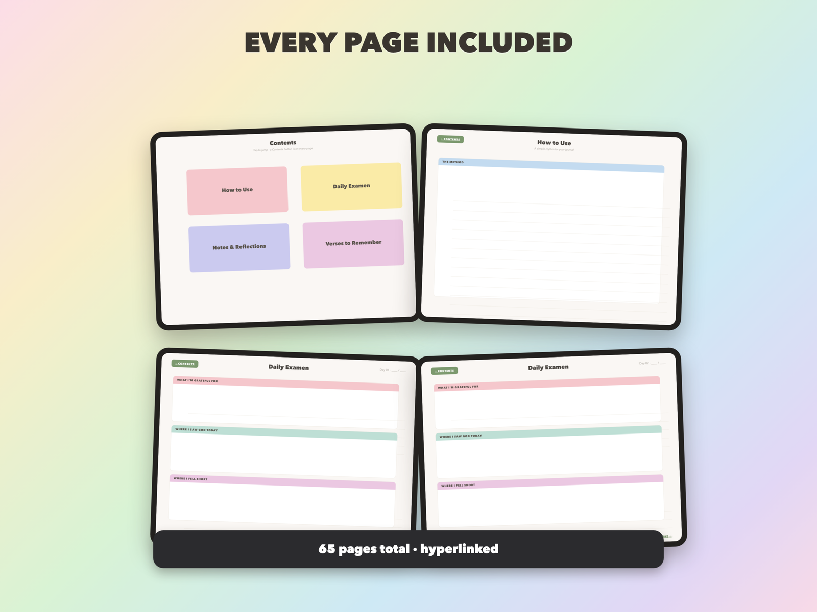 Examen Reflection Journal | Christian Digital Journal | Hyperlinked GoodNotes iPad | Faith Devotional - Image 9