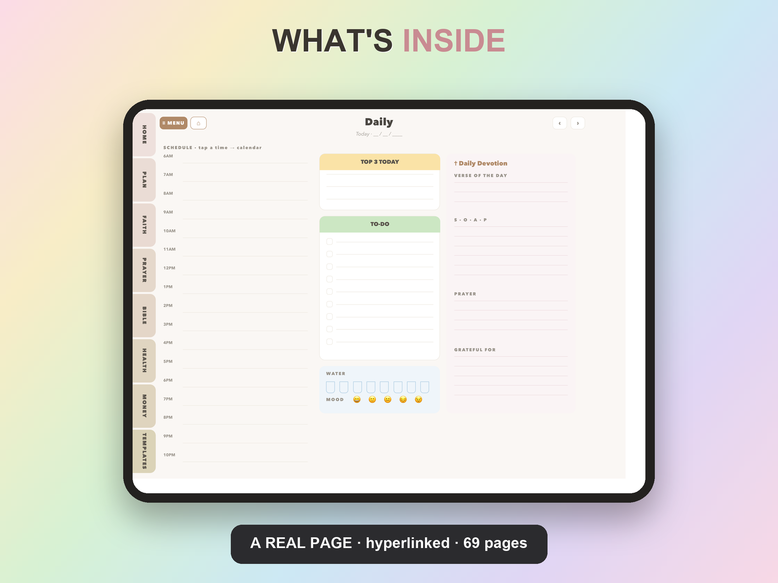 Christian Homeschool Planner Undated | Christian Faith Planner GoodNotes iPad | Neutral Boho - Image 11