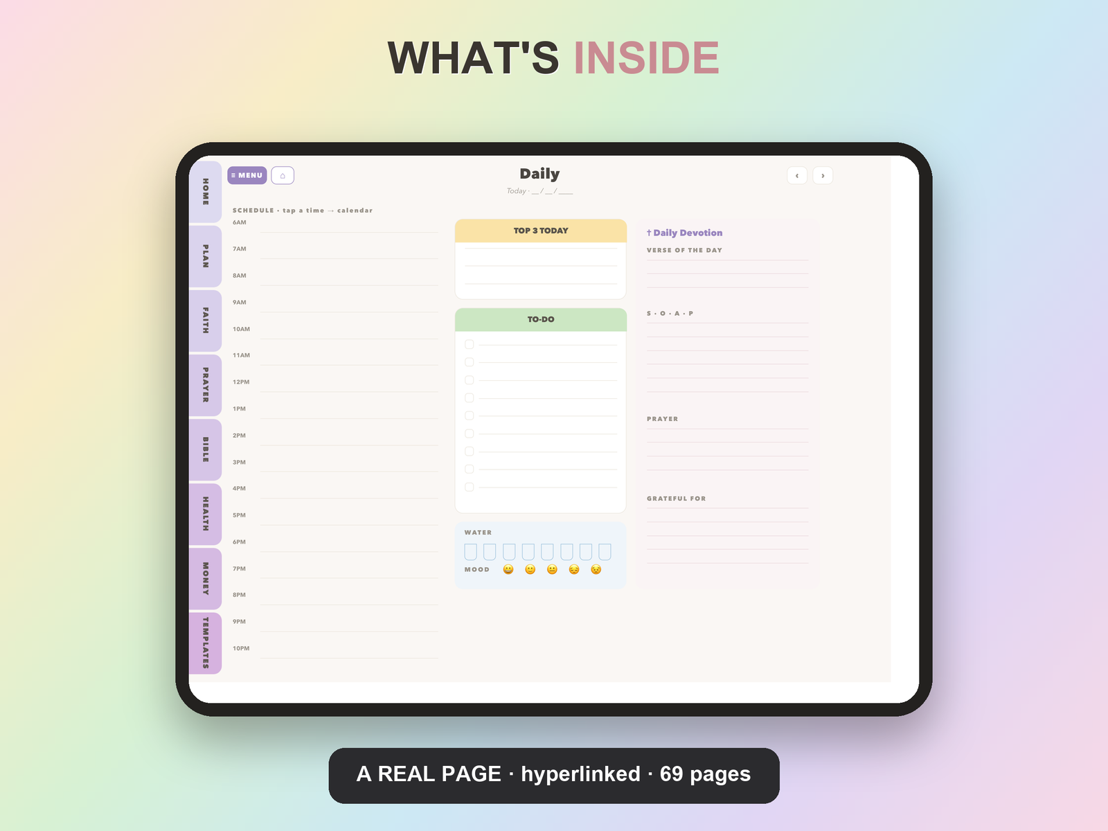 Worship Leader Planner Undated | Christian Faith Planner GoodNotes iPad | Lavender - Image 11