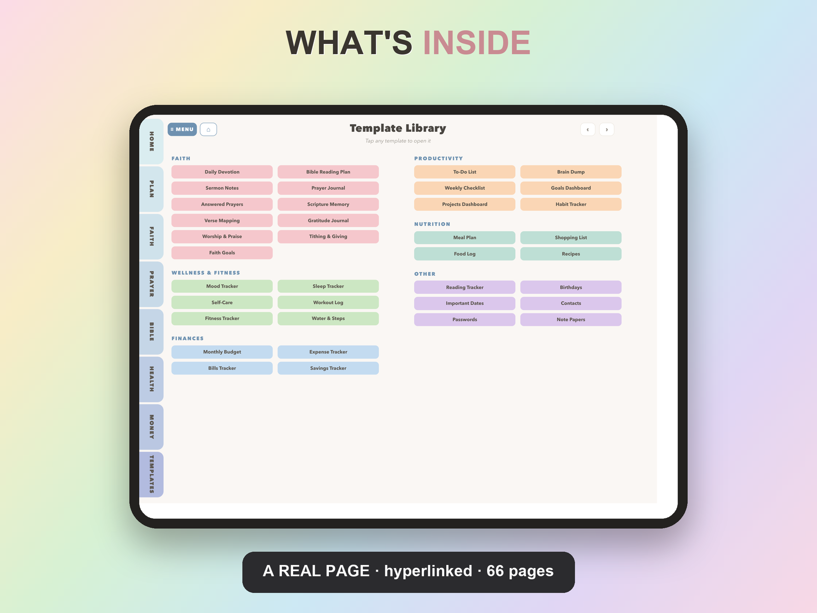 Stewardship Budget Planner Undated | Christian Faith Planner GoodNotes iPad | Dusty Blue - Image 12