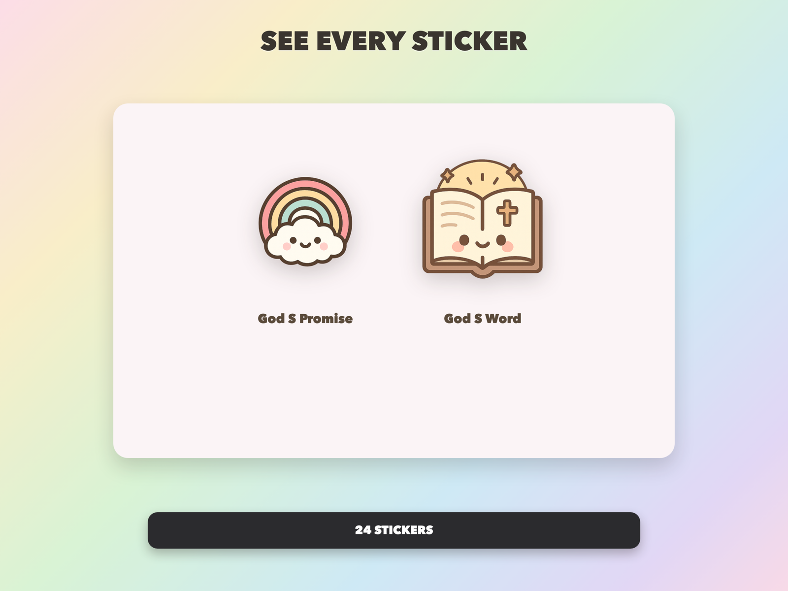 Gods Love Stickers | Christian Digital Stickers | Bible Journaling GoodNotes Pre-Cropped PNG | Sunday School - Image 11