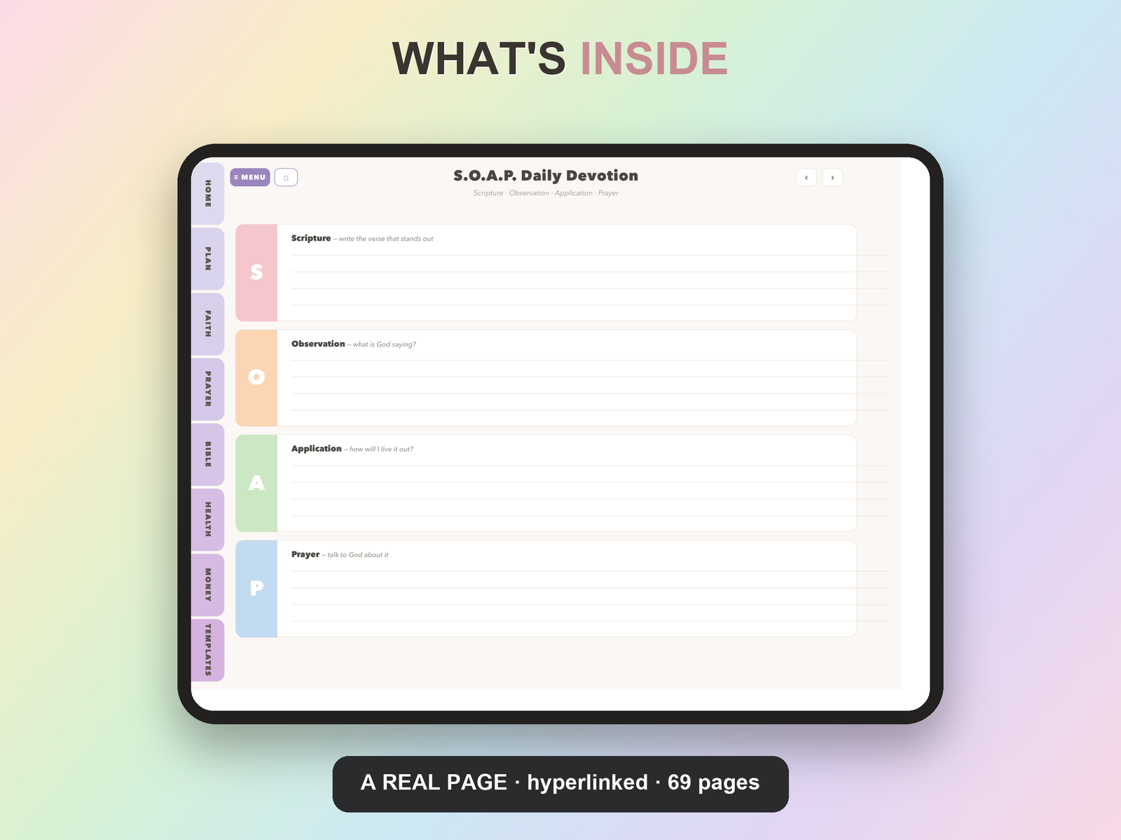 Worship Leader Planner Undated | Christian Faith Planner GoodNotes iPad | Lavender - Image 13