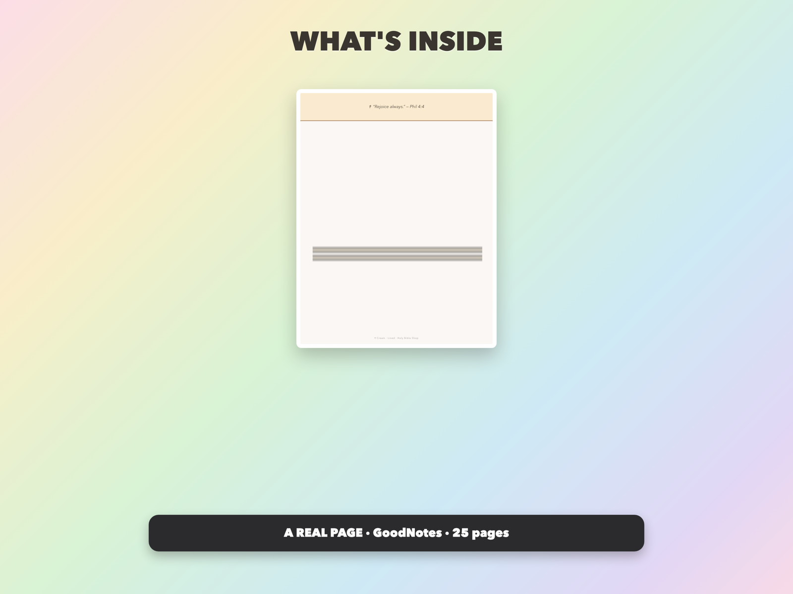 Gratitude Note Paper | Christian Digital Note Paper | Scripture GoodNotes Notability | Bible Study - Image 11