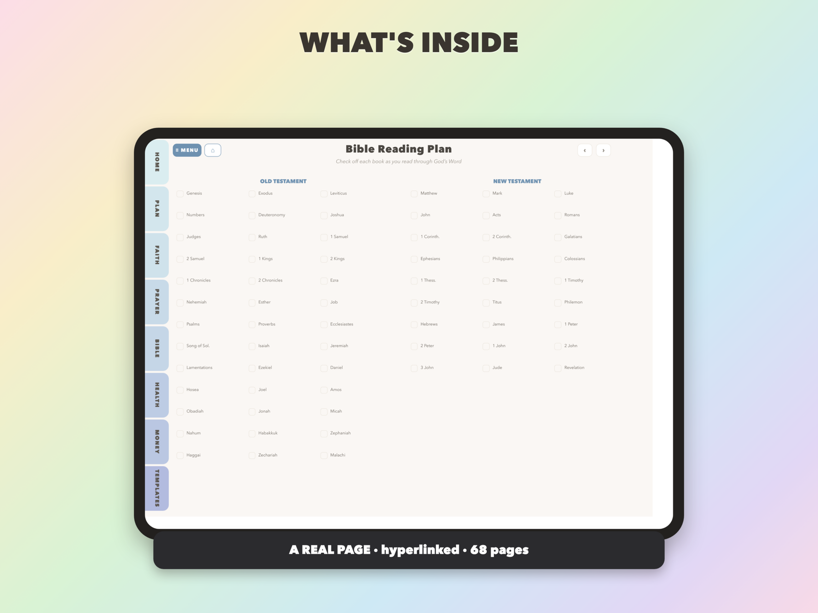 Prayer Life Planner Undated | Christian Faith Planner GoodNotes iPad | Dusty Blue - Image 14