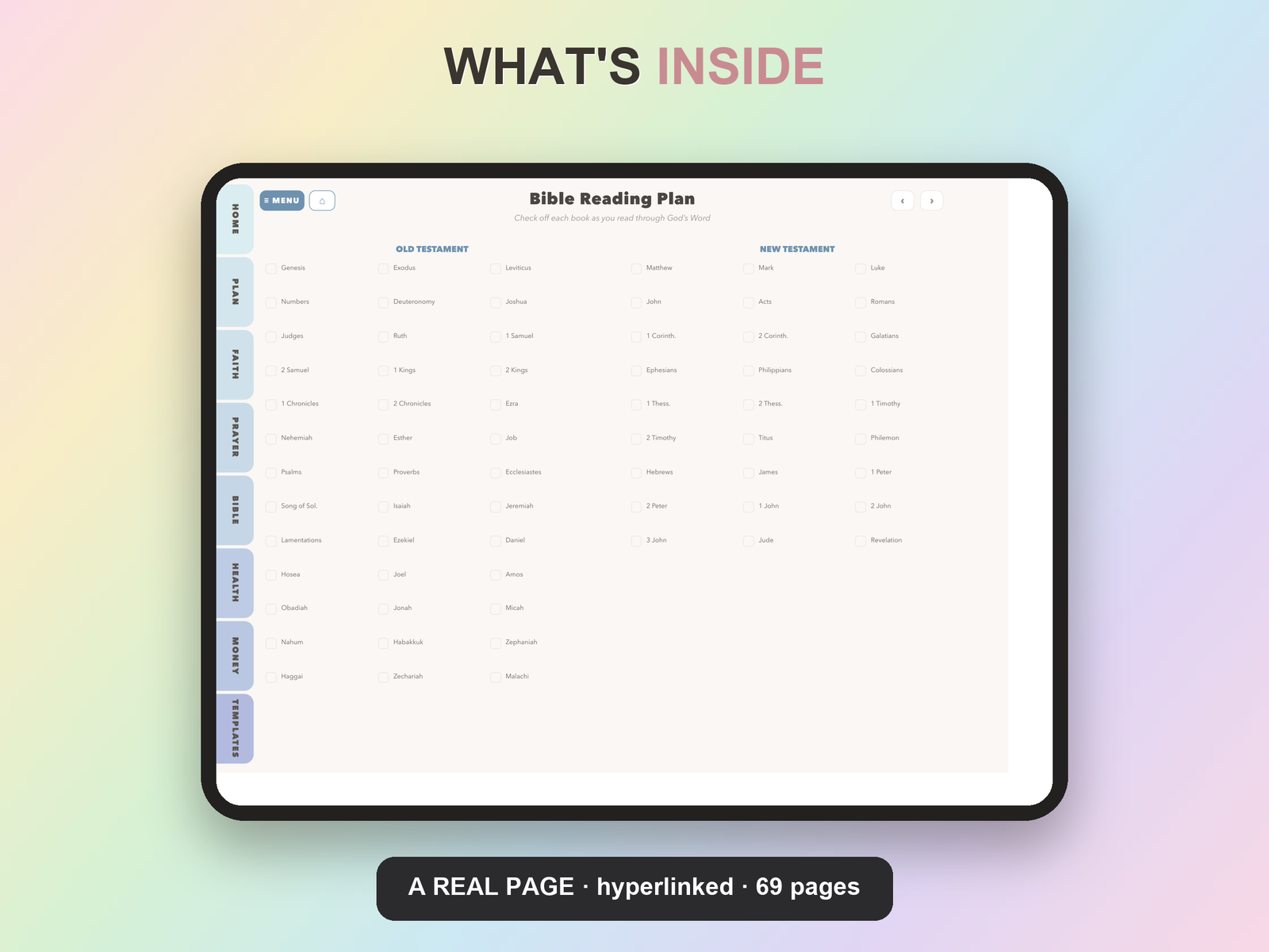 Christian Nurse Planner Undated | Christian Faith Planner GoodNotes iPad | Dusty Blue - Image 14