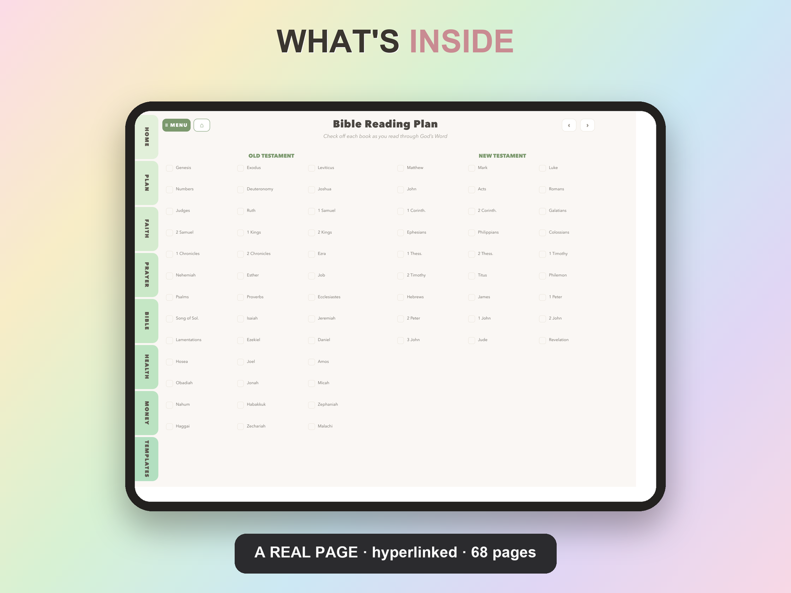 Bible Study Planner Undated | Christian Faith Planner GoodNotes iPad | Sage Green - Image 14
