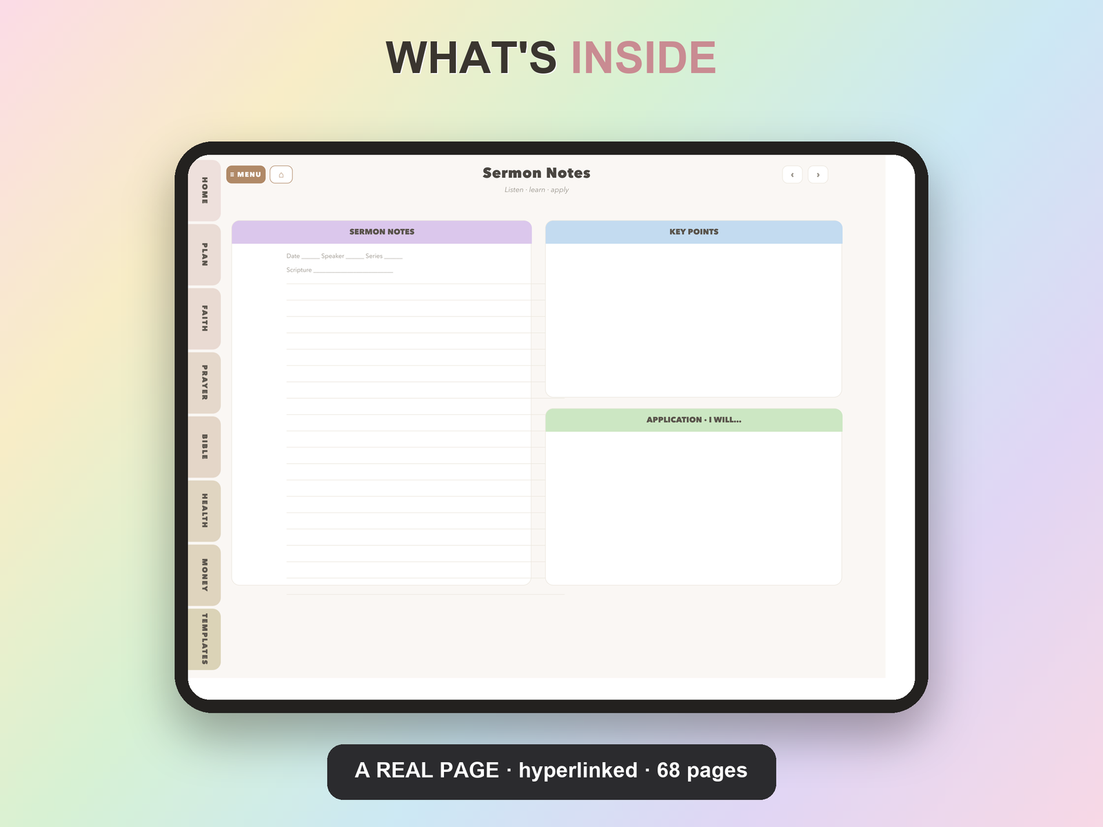 Christian Work Planner Undated | Christian Faith Planner GoodNotes iPad | Neutral Boho - Image 15