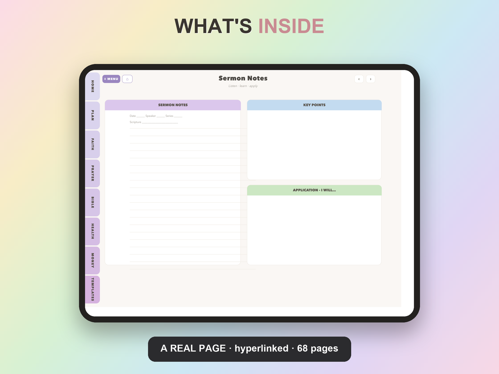 New Mom Postpartum Planner Undated | Christian Faith Planner GoodNotes iPad | Lavender - Image 15