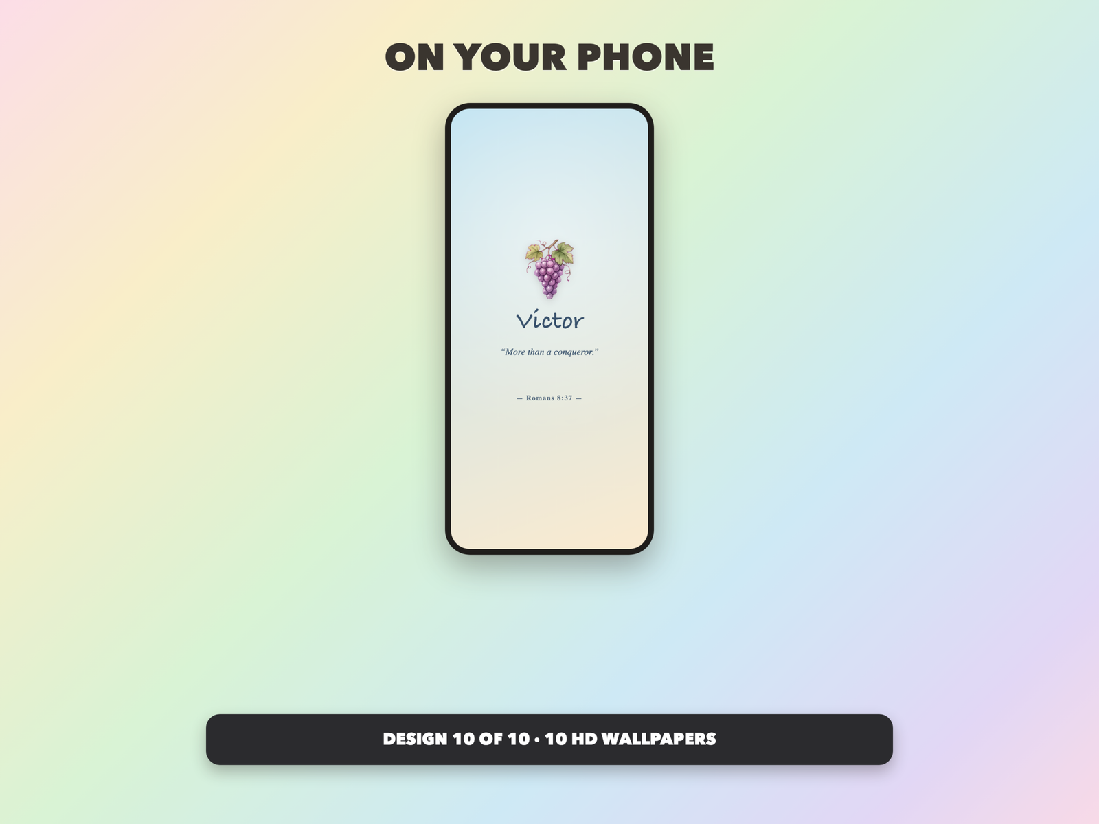 Faith Affirmation Wallpapers | Christian Phone Wallpapers | Scripture Lock Screen | iPhone Android HD Digital - Image 13