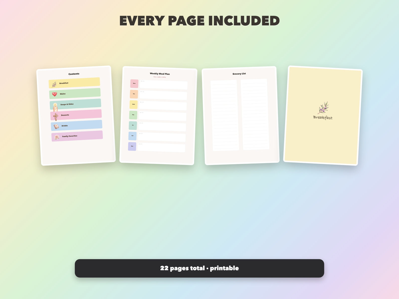 Faith Family Recipe Book | Christian Printable | Faith Digital Download | Bible | Instant Download - Image 13