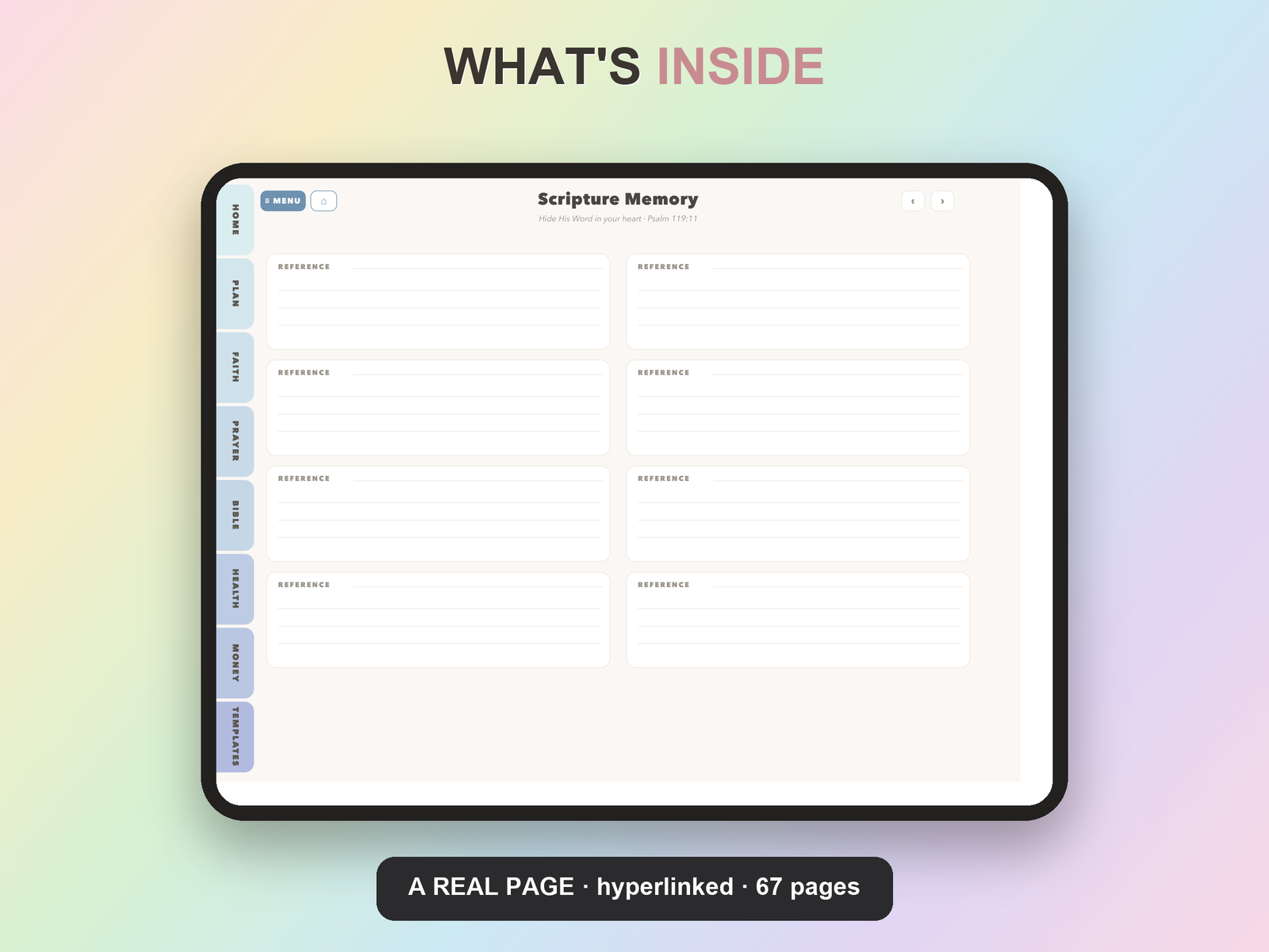 Christian Reading List Planner Undated | Christian Faith Planner GoodNotes iPad | Dusty Blue - Image 17
