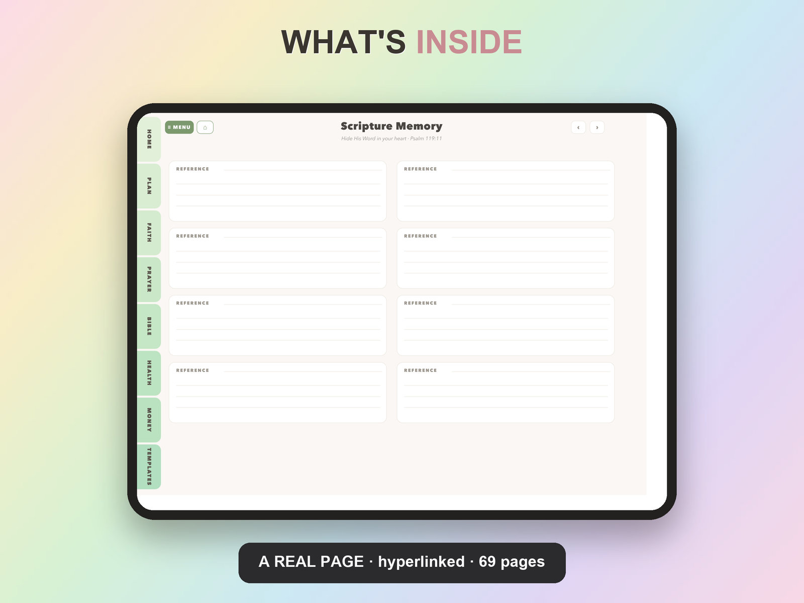 Bible Reading Plan Planner Undated | Christian Faith Planner GoodNotes iPad | Sage Green - Image 17