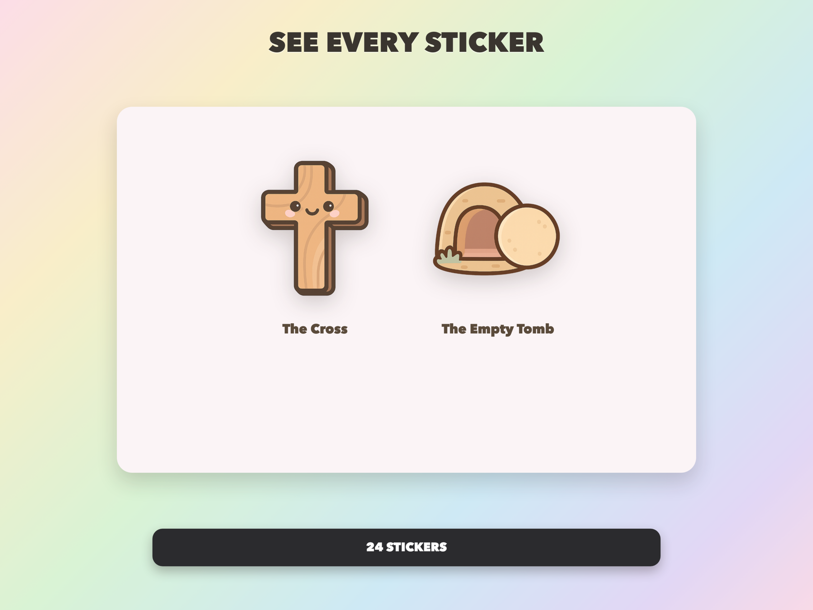 Easter Christian Stickers | Christian Digital Stickers | Bible Journaling GoodNotes Pre-Cropped PNG | Sunday School - Image 16