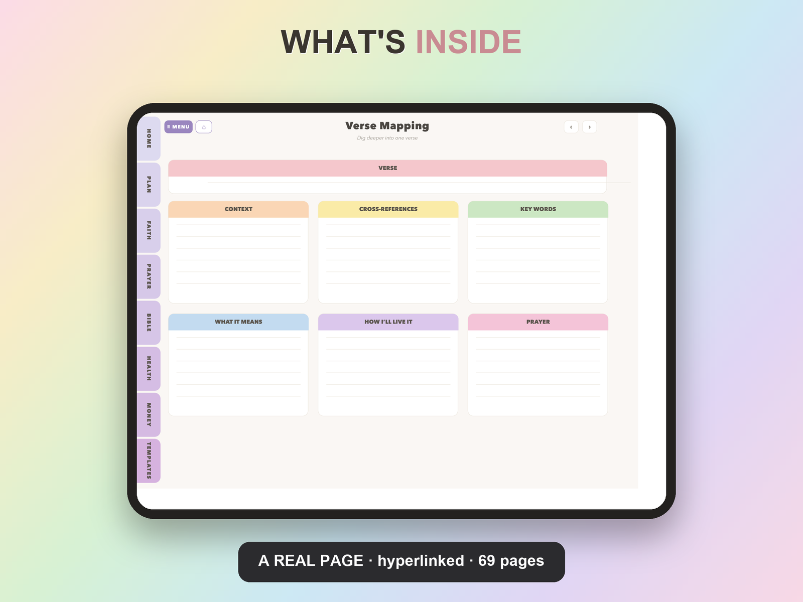 Christian Mom Planner Undated | Christian Faith Planner GoodNotes iPad | Lavender - Image 18