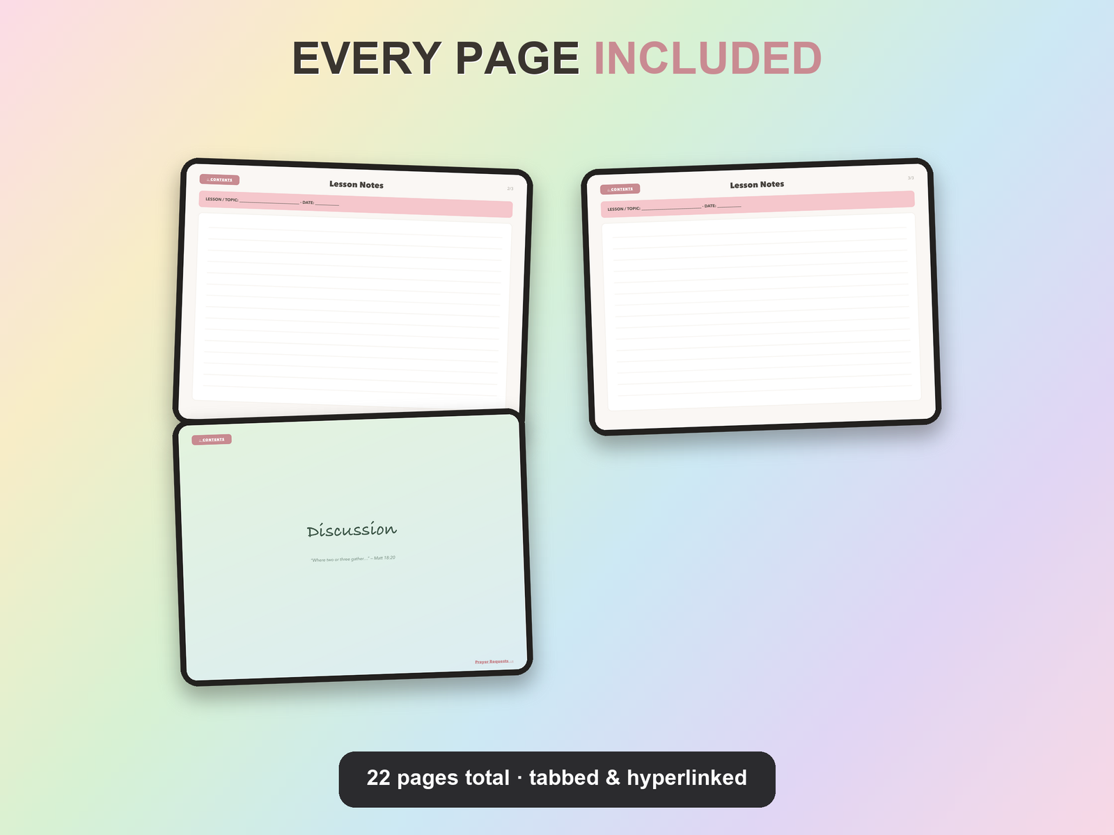 Small Group Notebook | Christian Digital Notebook | Tabbed Hyperlinked GoodNotes iPad | Bible - Image 15
