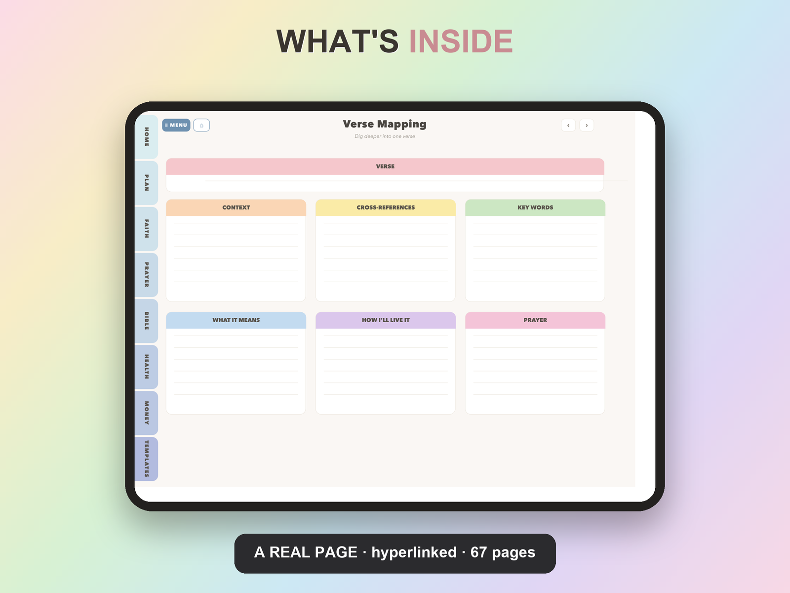 Christian Reading List Planner Undated | Christian Faith Planner GoodNotes iPad | Dusty Blue - Image 18