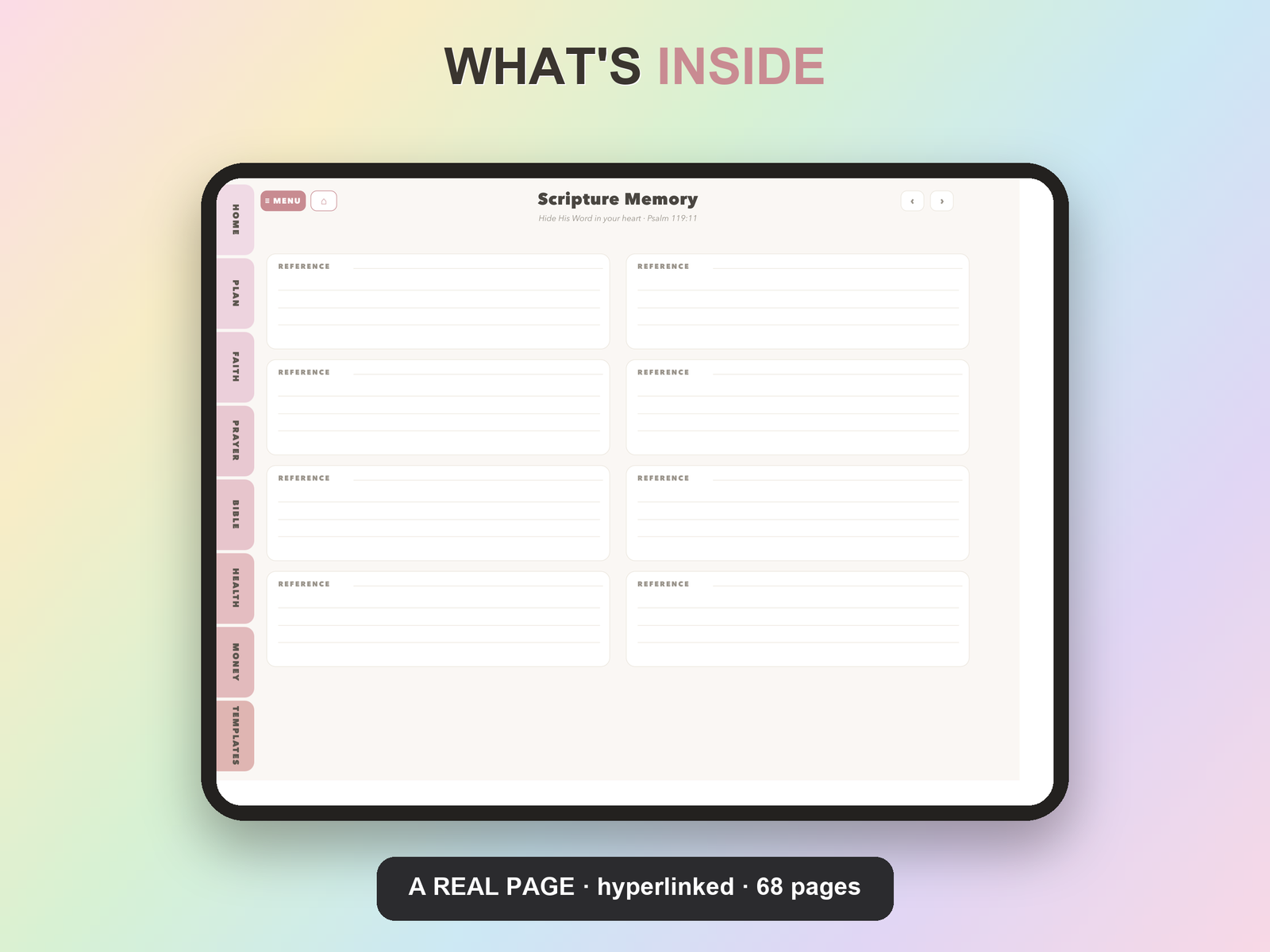 Christian Travel Planner Undated | Christian Faith Planner GoodNotes iPad | Blush Pink - Image 18