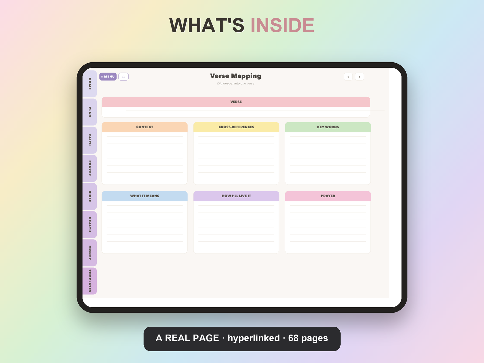 New Mom Postpartum Planner Undated | Christian Faith Planner GoodNotes iPad | Lavender - Image 18