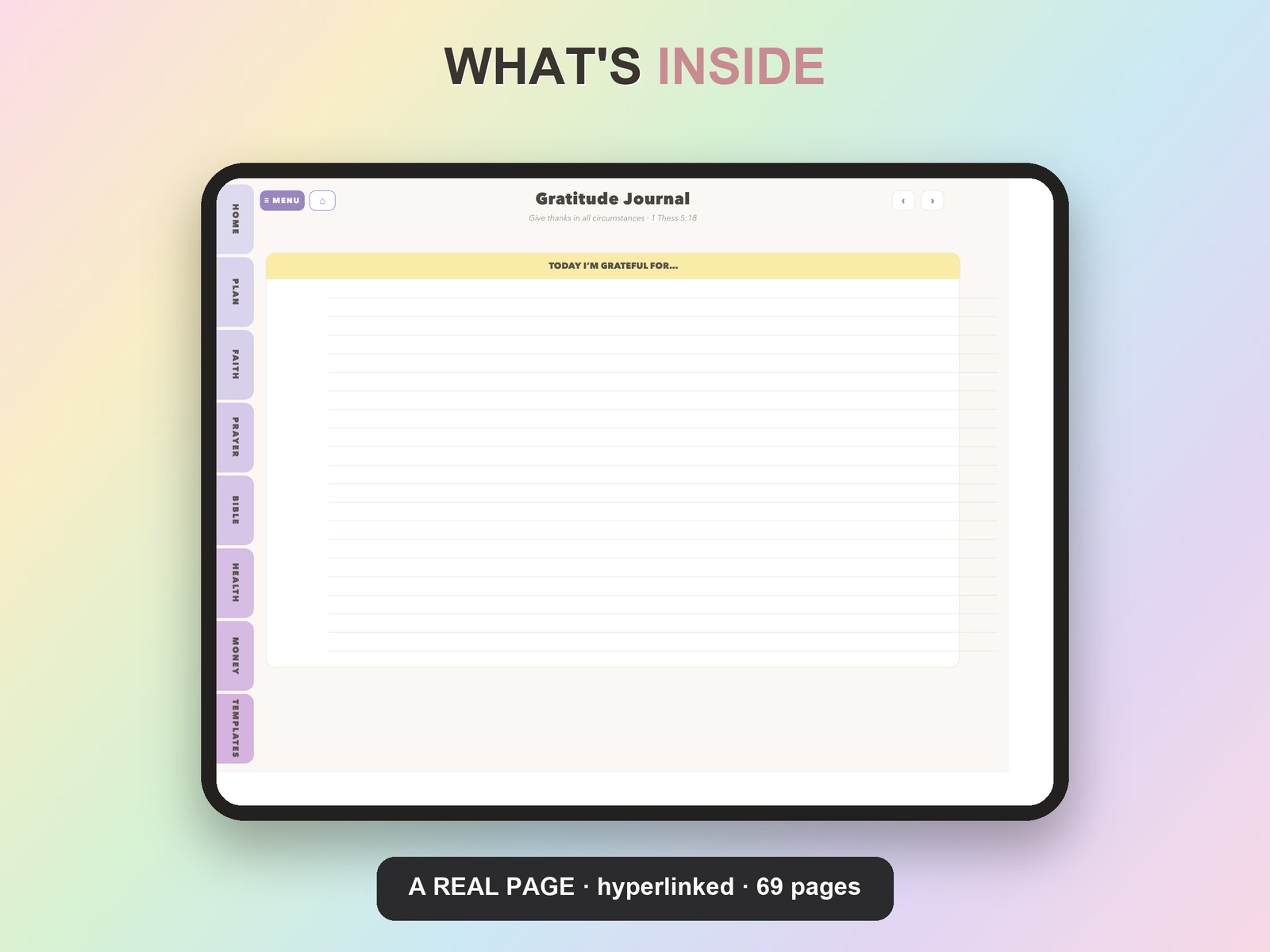 Christian Mom Planner Undated | Christian Faith Planner GoodNotes iPad | Lavender - Image 19