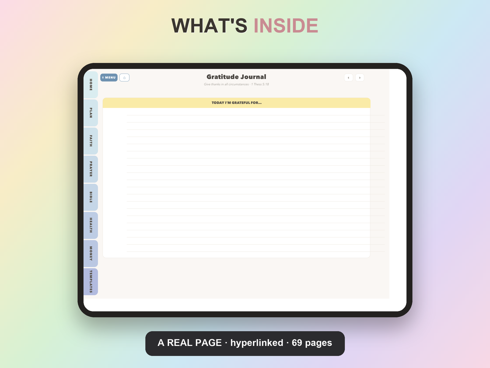 Christian Nurse Planner Undated | Christian Faith Planner GoodNotes iPad | Dusty Blue - Image 19