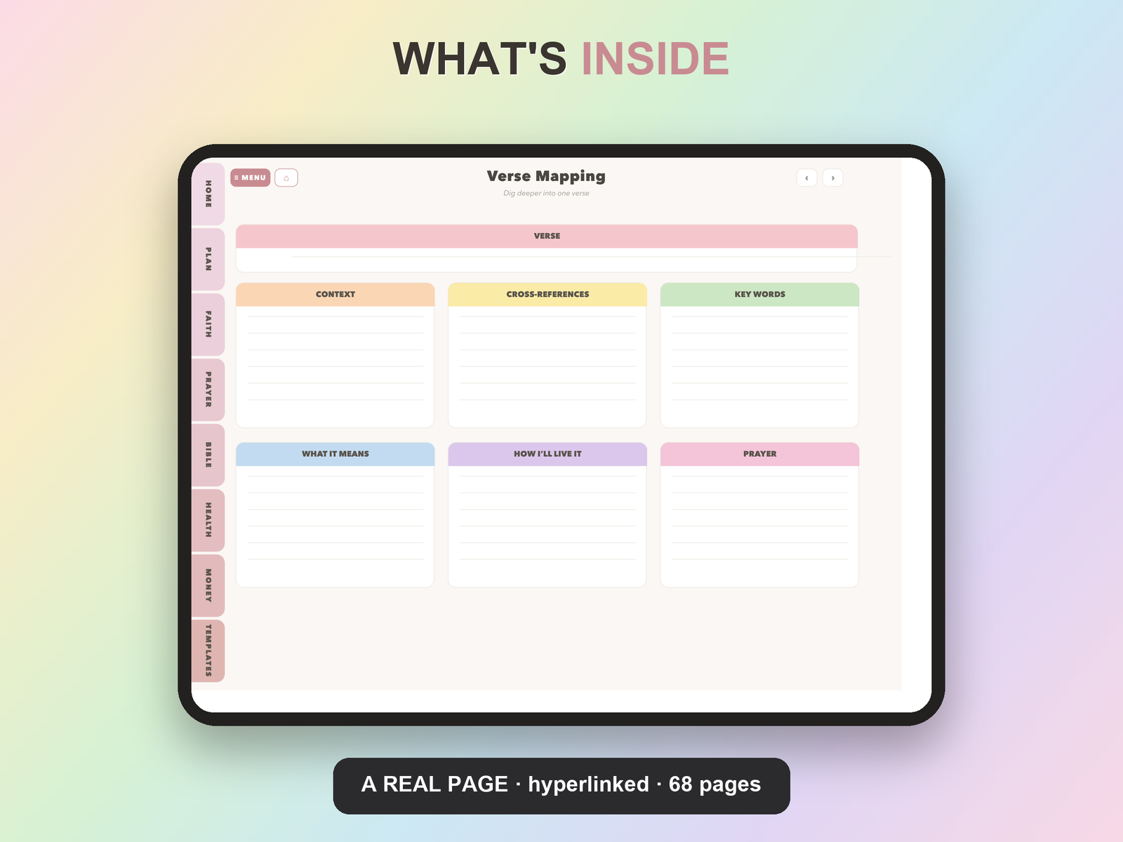 Christian Travel Planner Undated | Christian Faith Planner GoodNotes iPad | Blush Pink - Image 19