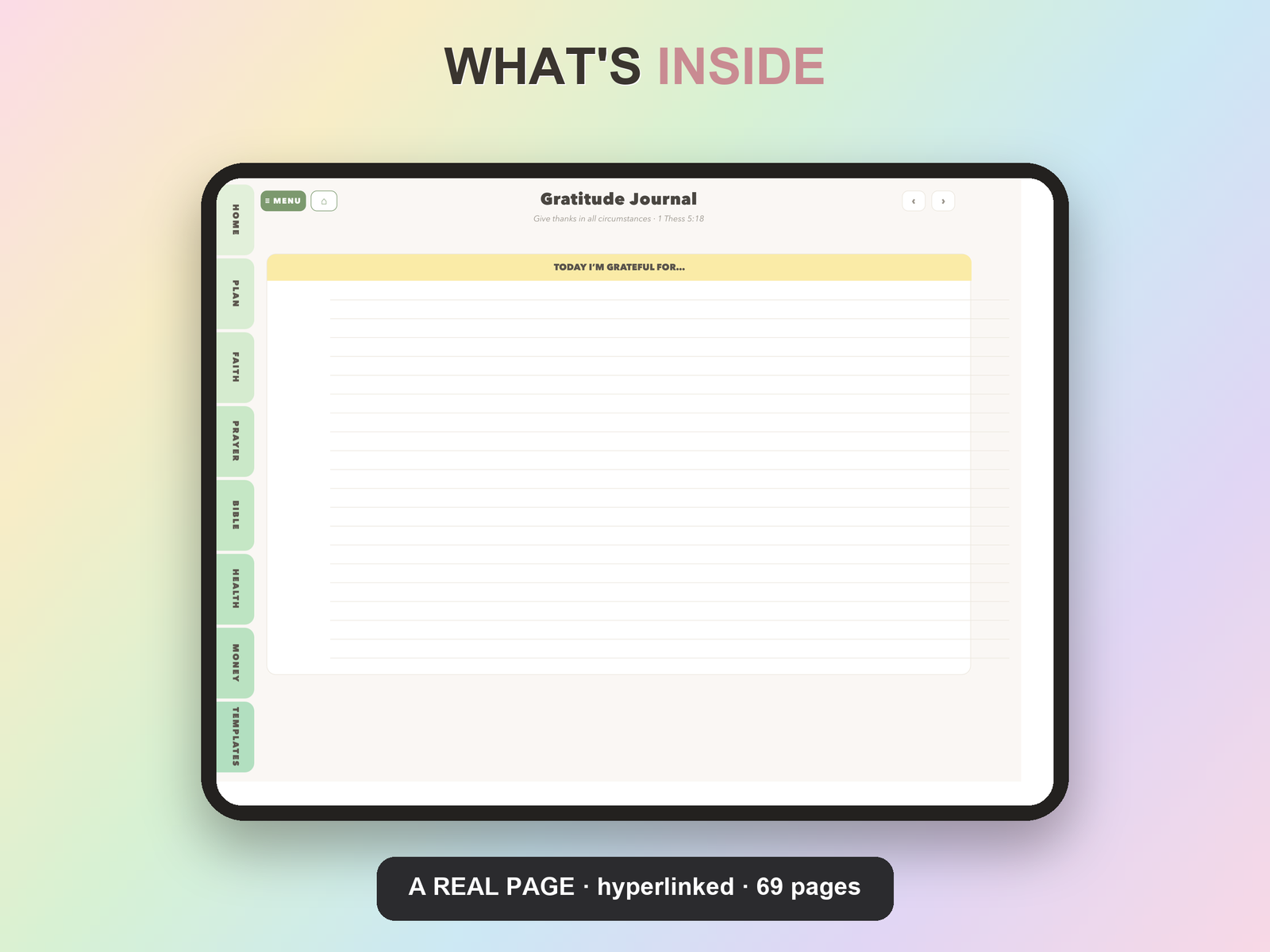 Bible Reading Plan Planner Undated | Christian Faith Planner GoodNotes iPad | Sage Green - Image 19