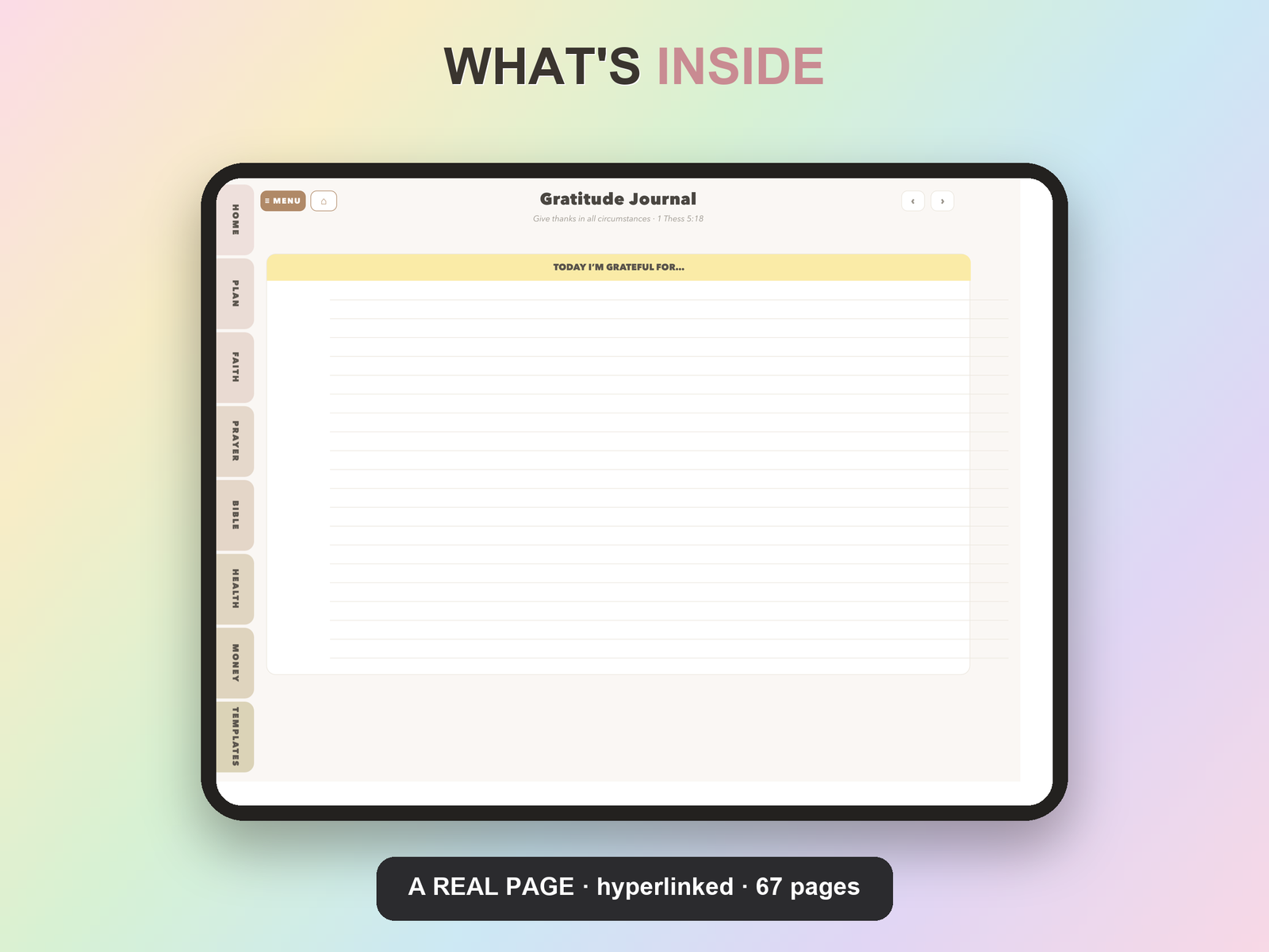 Faith 90-Day Goals Planner Undated | Christian Faith Planner GoodNotes iPad | Neutral Boho - Image 19