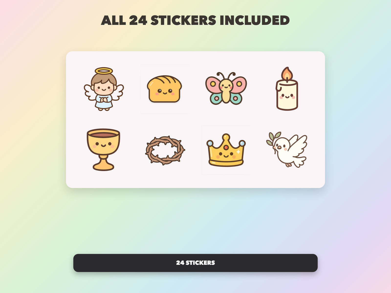 Easter Christian Stickers | Christian Digital Stickers | Bible Journaling GoodNotes Pre-Cropped PNG | Sunday School - Image 18