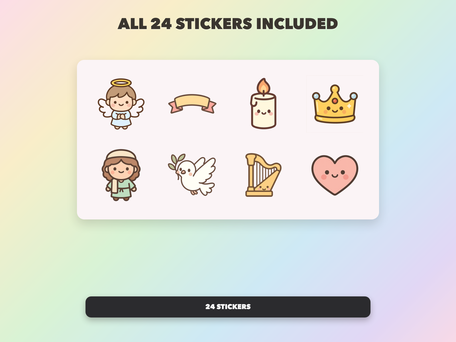 Daniel and the Lions Stickers | Christian Digital Stickers | Bible Journaling GoodNotes Pre-Cropped PNG | Sunday School - Image 18